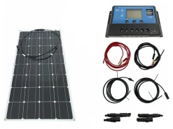 Bergproducts Komplettpaket 100 Watt Flexibles Solarpanel