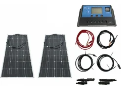 Bergproducts Komplettset 200 Watt flexibles Solarpanel