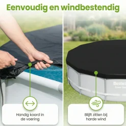 Bestway ø549 cm Abdeckplane - Black