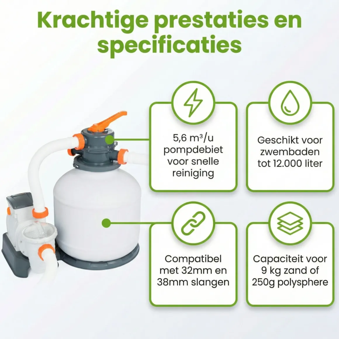 Bestway 5.678 l/h Sandfilterpumpe