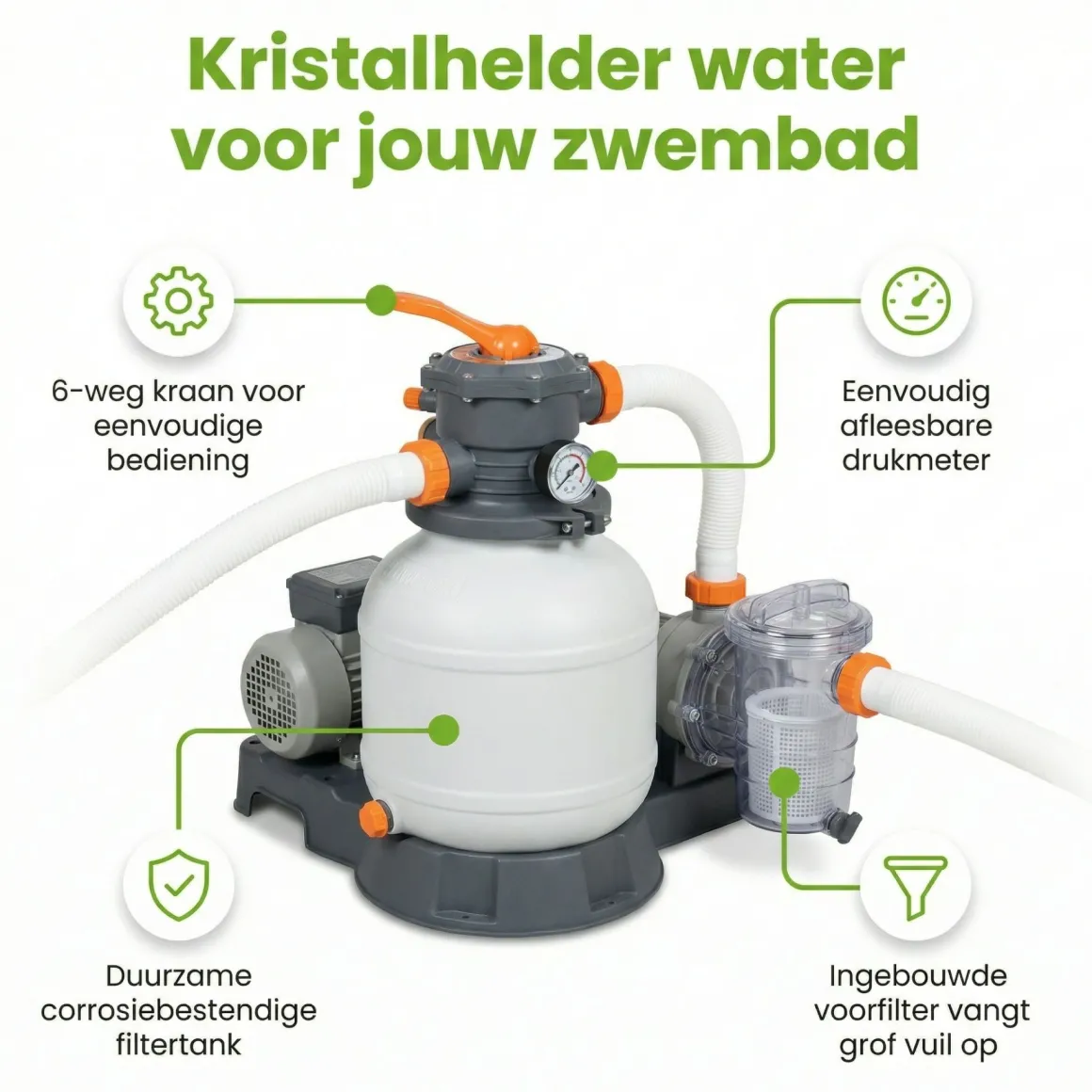 Bestway 5.678 l/h Sandfilterpumpe