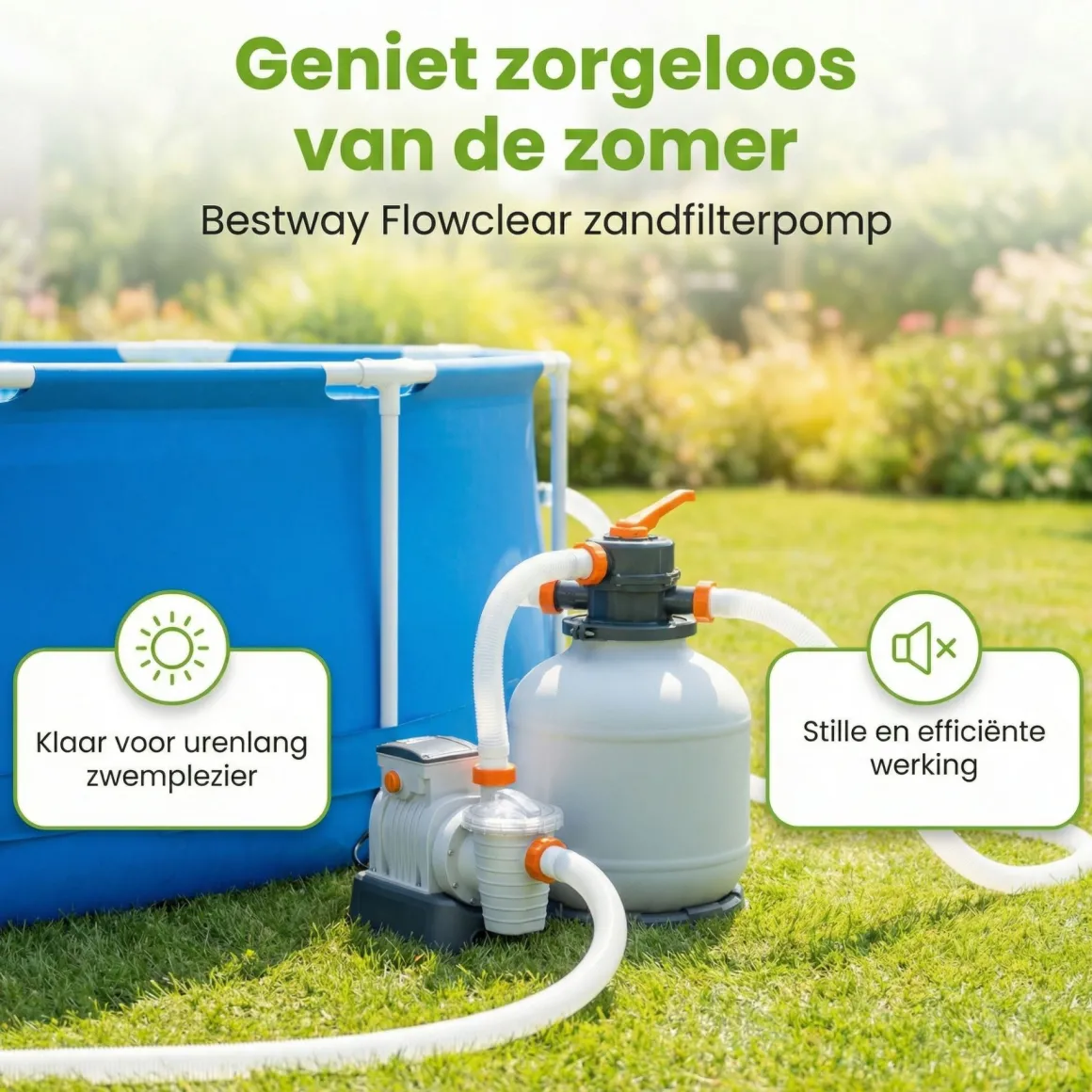 Bestway 5.678 l/h Sandfilterpumpe