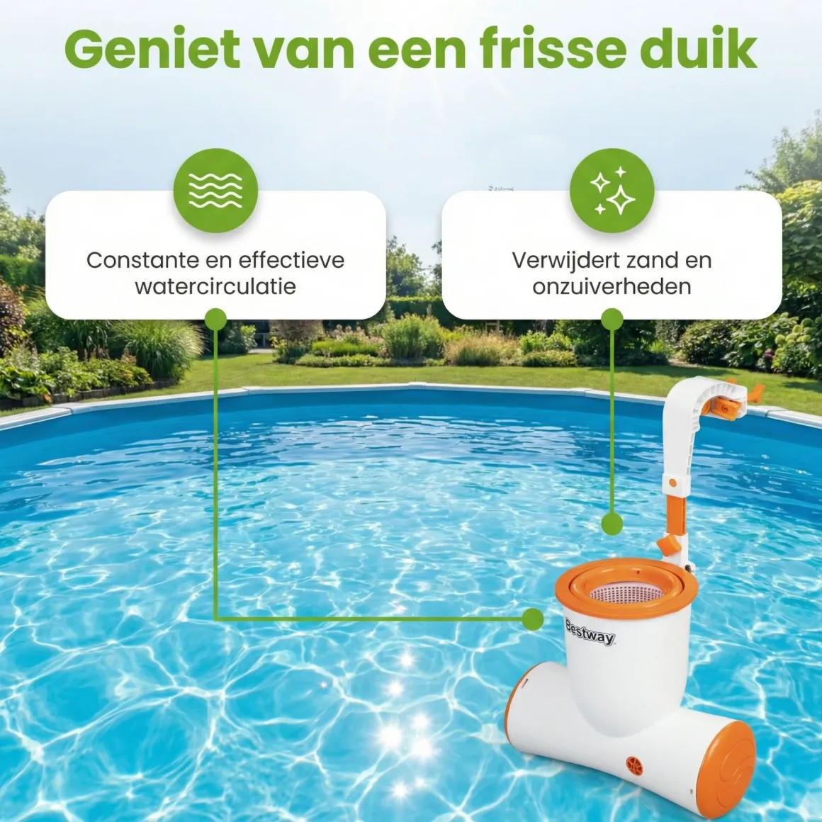 Bestway 3.028 l/h Sandfilterpumpe