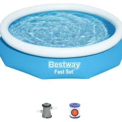 Bestway 305 x 66 cm Fast Set Pool mit Filterpumpe