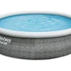 Bestway Fast Set Ø457 cm Rattanpool mit Pumpe und Stufen