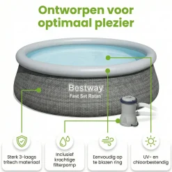 Bestway Fast Set 396x84cm Pool – 3-teilig