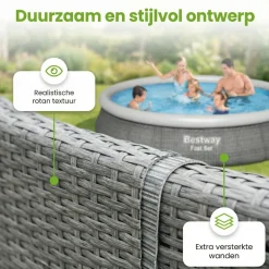 Bestway Fast Set 396x84cm Pool – 3-teilig