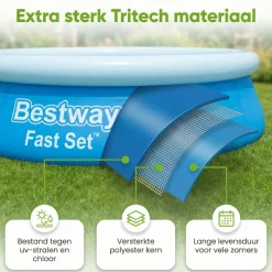 Bestway fast set 366x76cm pool – 3-teilig