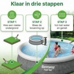 Bestway Fast Set 366x76cm Pool – 3-teilig