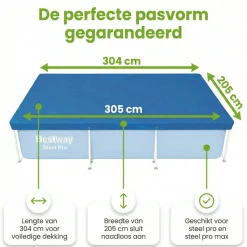 Bestway frame Abdeckplane - 300 x 201 cm