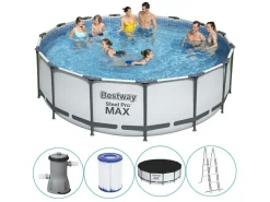 Bestway Steel Pro Max Ø457 cm Pool mit Zubehör