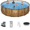 Bestway swim vista 488x122cm pool holz – 5-teilig