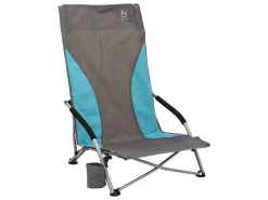 Bo-Camp Compact Hoch Strandstuhl - Blue/Grey