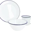 Bo-Camp Emaille Blue 6-teiliges Geschirrset