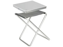 Bo-Camp Grey Campinghocker mit Tischplatte