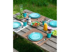 Bo-Camp Halo Aqua Geschirrset - 12-teilig