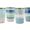 Bo-Camp Halo Blue/Green Becher - 4er-Set