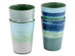 Bo-Camp Halo Blue/Green Becher - 4er-Set
