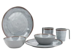 Bo-Camp Halo Grey Geschirrset – 6-teilig