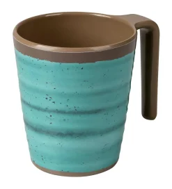 Bo-Camp Halo L Set von 4 Melamin Becher - Aqua