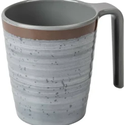 Bo-Camp Halo L Set von 4 Melamin Becher - Grey