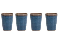 Bo-Camp Halo Set von 4 melamine Bechern - Blue