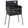 Bo-Camp Holzkohlegrill Koffermodell - Black