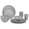 Bo-Camp Renew RPET 16-teiliges Geschirrset - Grey