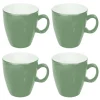 Bo-Camp Two-Tone Set van 4 Melamin Becher - Green