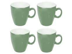 Bo-Camp Two-Tone Set van 4 Melamin Becher - Green