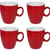 Bo-Camp Two-Tone Set van 4 Melamin Becher - Red