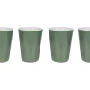 Bo-Camp Two-Tone Set von 4 Melamin-Becher - Green
