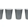 Bo-Camp Two-Tone Set von 4 Melamin-Becher - Grey