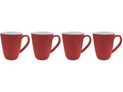 Bo-Camp Two-Tone Set von 4 Melamin L Becher - Red