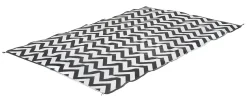 Bo-Camp Wave 270 x 200 cm schwarz weiße Chill-Matte