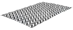 Bo-Camp Wave 200 x 180 cm schwarz weiße Chill-Matte