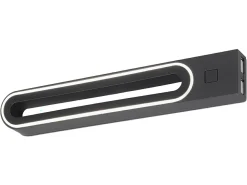 Bolonga B schwarze LED-Wandleuchte