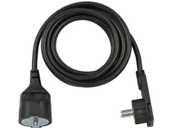 Brennenstuhl Black Verlängerungskabel flacher Stecker - 5 meter