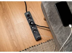 Brennenstuhl Ecolor Steckdosenleiste mit 2 USB-C Ladesteckdosen - Black
