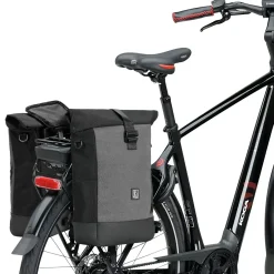Brisby 3 in 1 wasserdichte rolltop Grey Fahrradtasche - 2 Stück