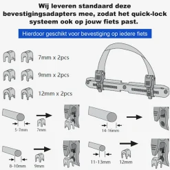Brisby 3 in 1 wasserdichte rolltop Grey Fahrradtasche - 2 Stück