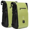 Brisby 3 in 1 wasserdichte rolltop Green Fahrradtasche - 2 Stück