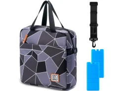 Brisby Grau und Schwarz 7 Liter Kühltasche