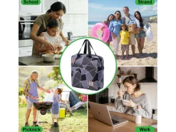 Brisby Grau und Schwarz 7 Liter Kühltasche