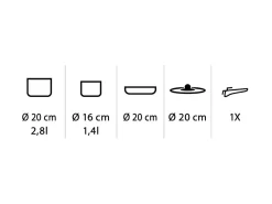 Brunner Academy Mini Topfset - Ø20 cm