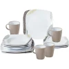 Brunner Khadì 16-teiliges Melamin-Set – Mehrfarbig