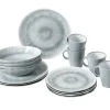 Brunner Lunch Box Pearl 16-teiliges Geschirrset - Grau