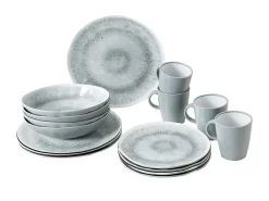 Brunner Lunch Box Pearl 16-teiliges Geschirrset - Grau