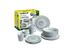 Brunner Lunch Box Pearl 16-teiliges Geschirrset - Grau