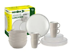 Brunner Lunchbox Amadè 16-teiliges Geschirrset - Creme